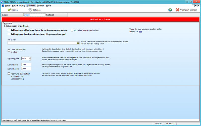 REXIM DATEV Ansi Programmfenster Import.png