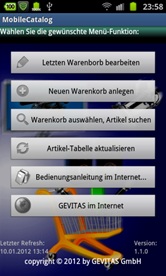 GEVITAS-MobileCatalog App Hauptmenu.jpg