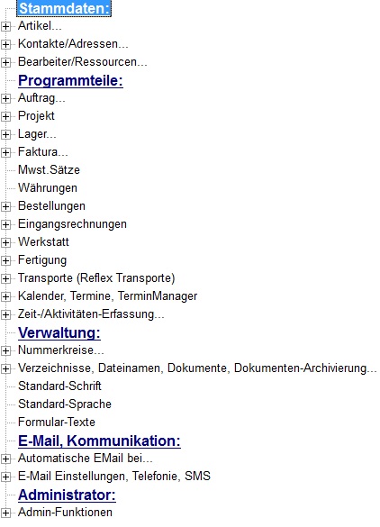 Programmparameter