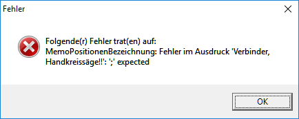 FastReport Fehler Ausdruck erwartet 01.png