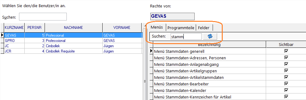 GEVAS Zugriffssteuerung Suchen ProgTeile.png