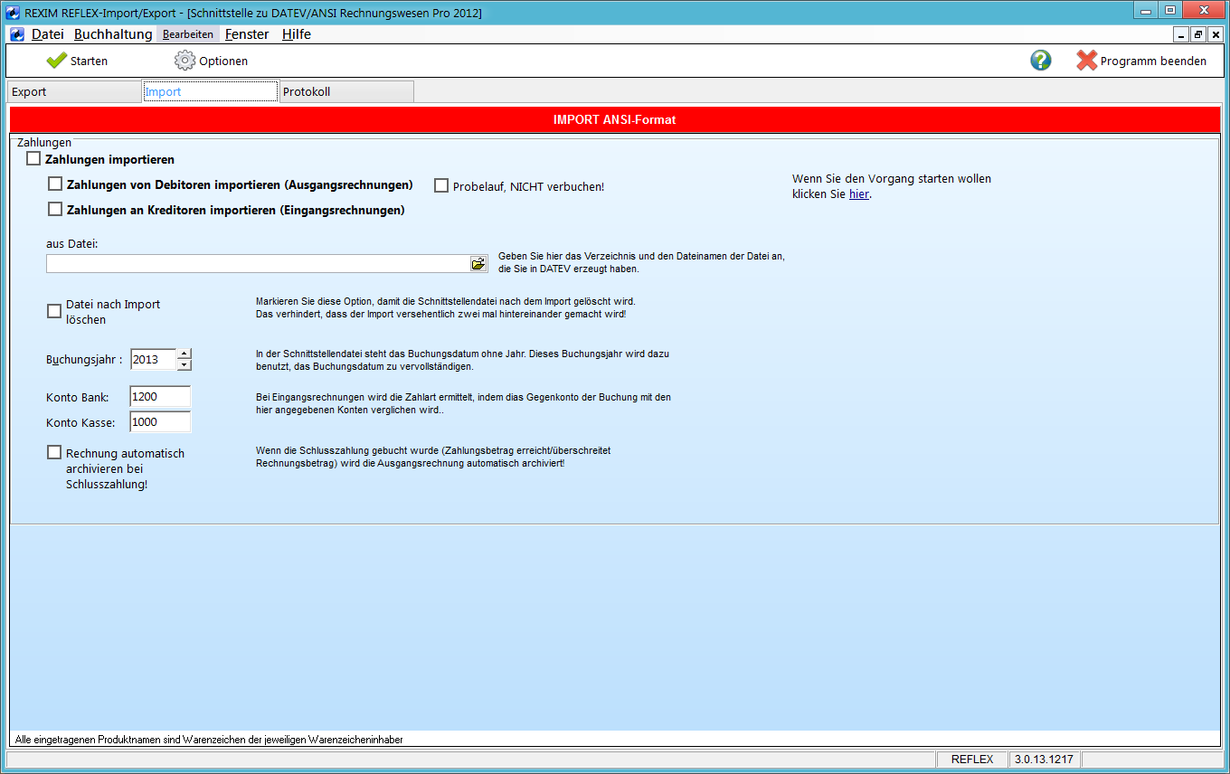 REXIM DATEV Ansi Programmfenster Import.png