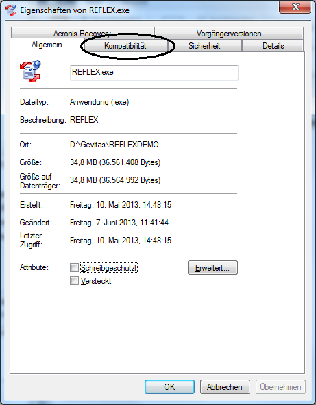 REFLEX REFLEXexe Eigenschaften.png