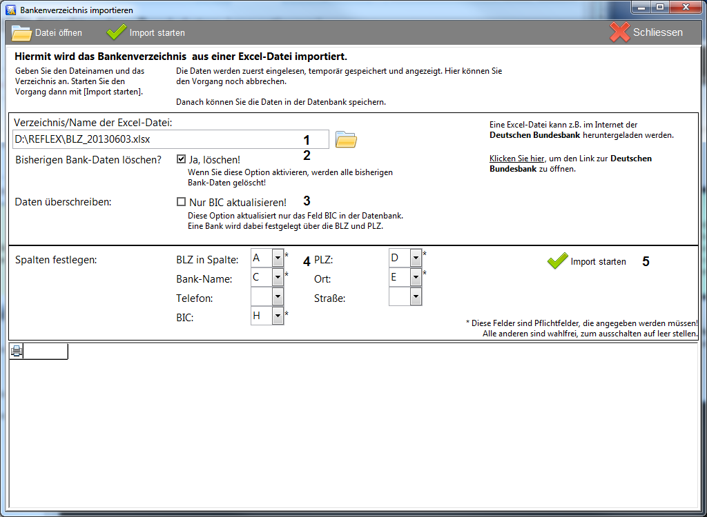 REFLEX-Checker Menu Bankdaten Importieren Auswahl.png