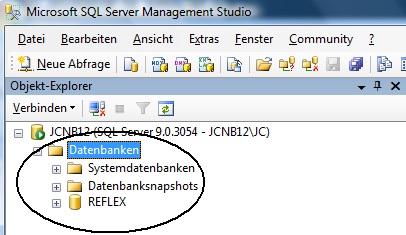 SichernDatenbankMitMSSQL Datenbanken