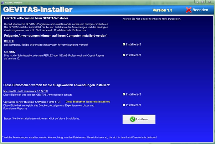 GEVITAS-Installer