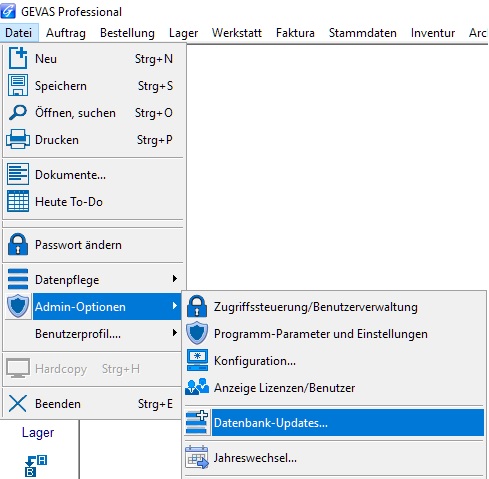 GEVAS-Professional Datenbankupdate Menu.jpg
