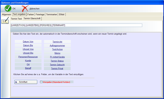 REFLEX TerminManager OptionenundEinstellungen Terminvorgaben Überschrift.png