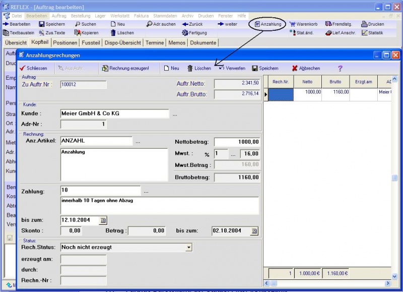 REFLEX Auftragsverwaltung Anzahlungsrechnung Erstellen.jpg