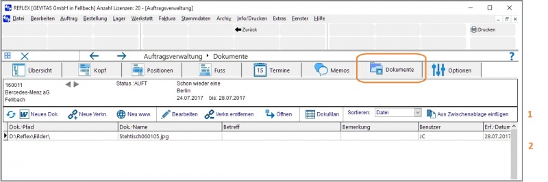 Datei:REFLEX Auftragsverwaltung Dokumenteverwaltung.jpg