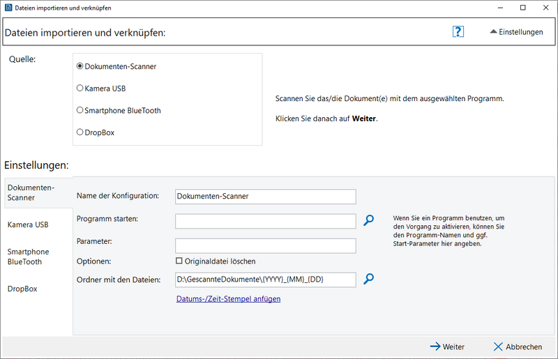 Datei:REFLEX DokumentenManager ScanEinstellungen01.png