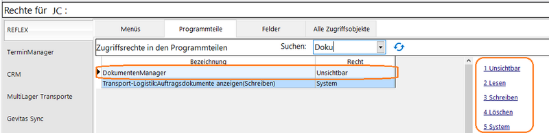 Datei:REFLEX DokumentenManager Zugriffsrecht.png