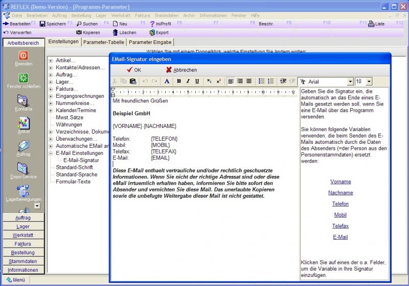 Datei:REFLEX ProgrammParameter EmailSignatur.jpg