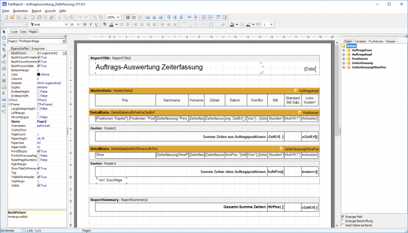 Datei:AuftragsAuswertungZeitferfassung Designer Bsp2.png